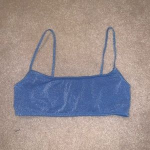 Mica Blue Triangl Bikini Set